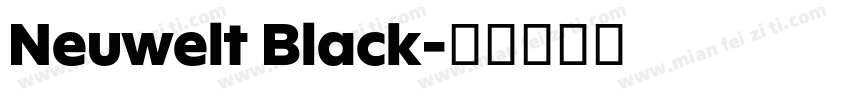 Neuwelt Black字体转换